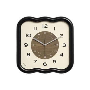 Imagem de Relógios de parede para casa, arte moderna, sem buracos, relógio de parede simples, moderno, sala de estar, atmosfera de moda doméstica, relógio retrô criativo montado na parede, decorações de