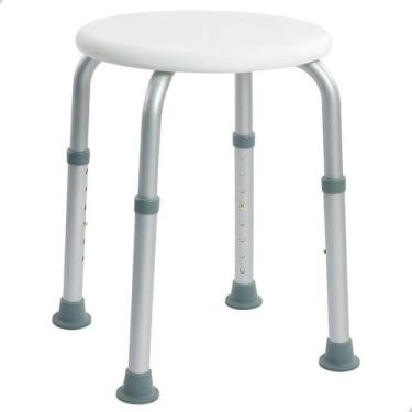 Imagem de Banqueta De Banho Redonda Ajustável E Antiderrapante Health - Health C