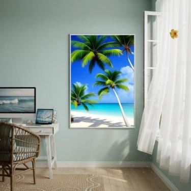 Imagem de Quadro Decorativo Arte Palmeiras-70X50Cm - Quadros On-Line