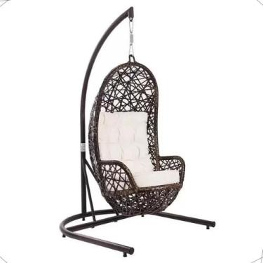 Imagem de Balanço Suspenso Fibra Para Área Externa Jardim Com Suporte - Sarah Mó