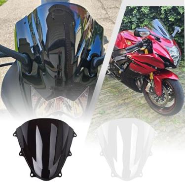 Imagem de Midimttop Para-brisas de motocicleta Carenagem frontal Parabrezza Air Spoiler defletor de vento adequado para SU&ZU&KI GSXR600 GSXR750 GSX-R 600 GSX-R 750 K11 acessórios 2011-2024 (fumaça preta)