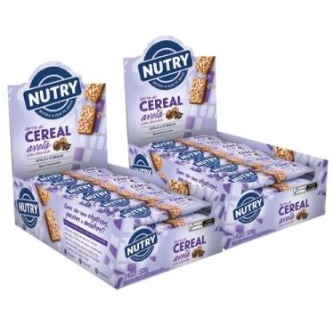 Imagem de 2x Barra de Cereais Nutry Avelã com Chocolate 24 Unidades 22g, Avelã C