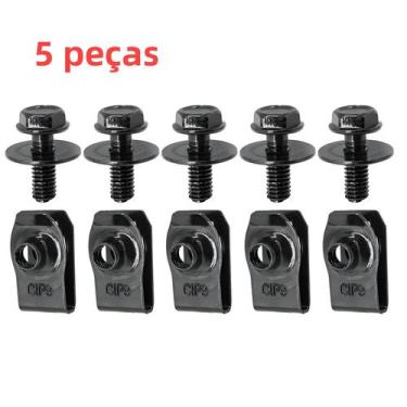 Imagem de Parafusos Auto U-Clip De 6MM Com Rosca Autoperfurante, 5 Peças, Para C
