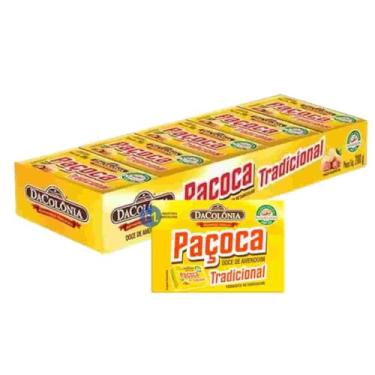 Imagem de DACOLONIA Barra fina de amendoim pacoca retangular tradicional 200 g