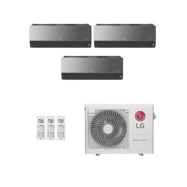 Imagem de Ar-Condicionado Multi Split Inverter LG 24.000 (2x Evap HW Artcool 9.000 + 1x Evap HW Artcool 12.000) Quente/Frio 220V