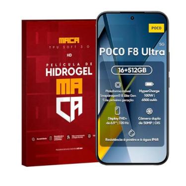 Imagem de Película Hidrogel Frontal Mi Poco F8 Transparente Ou Verso Cor:fosca