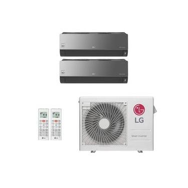 Imagem de Ar-Condicionado Multi Split Inverter LG 21.000 (1x Evap HW Artcool 9.000 + 1x Evap HW Artcool 18.000) Quente/Frio 220V