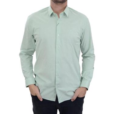 Imagem de Camisa Masculina Docthos Slim Verde Claro - 249840-Masculino