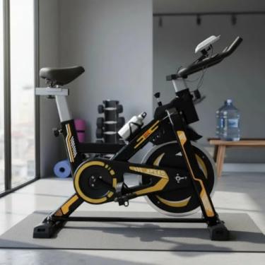 Imagem de Bicicleta Spinning com roda de inércia de 8kg MK FIT, bicicletas spinning, bike spinning, bicicleta ergométrica, Bicicleta Ergométrica Silenciosa