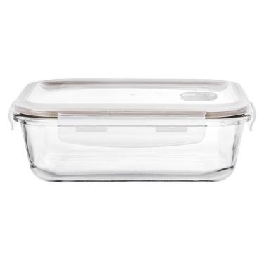 Imagem de Pote Hermético Retangular Em Vidro 1,52l 75x227x172cm