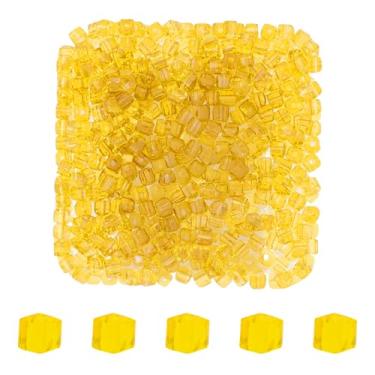 Imagem de Mandala Crafts Contas de cristal de cubo de girassol de 3 mm – 500 contas de vidro facetadas para fabricação de joias, suprimentos de contas, artesanato DIY, pulseiras, colares, brincos e contas