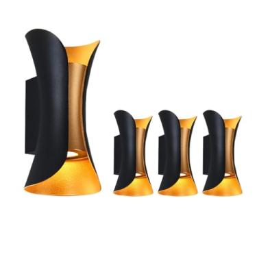 Imagem de Arandela de Parede Externa LED Impermeável Ideal para Jardim Varanda e Fachada iluminação decorativa luminária de parede (KIT 4)