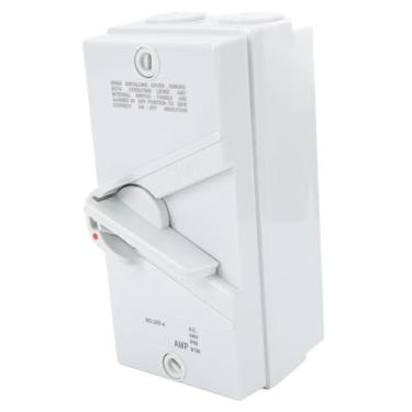 Imagem de AUNMAS Chave Seccionadora de Motor Fechado 63A, Material ABS, Chave de Isolamento de Segurança Com Classificação à Prova d'água IP65 para Aplicações de 440 Vca Em Geradores e Barcos