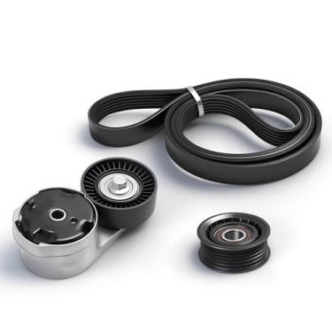 Imagem de Kit tensor de correia de transmissão de 3 peças para Dodge Durango 2016-2021, para Jeep Grand Cherokee 2016-2022, para Jeep Grand Cherokee L 2021-2022, [V6 3.6L], conjunto tensor de correia de