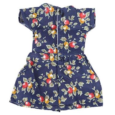 Imagem de Zerodis Vestido de Boneca da Moda, Roupas de Saia de 14,5 Polegadas para Bonecas, Roupas de de Presente para Meninas (impressão azul m13)