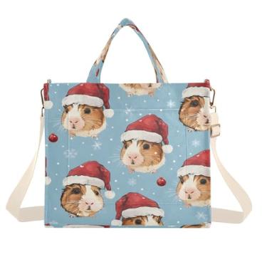 Imagem de CEBUGI Bolsa de mão feminina para porquinhos-da-índia com alça de ombro ajustável para trabalho, faculdade, viagem, P, A162, Medium