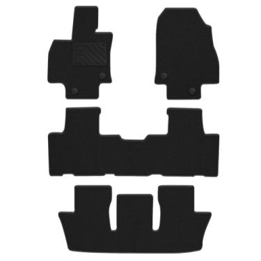 Imagem de Tapetes de carpete adequados para Toyota Grand Highlander 2024-2025, forros de piso antiderrapantes à prova d'água para todos os climas - 4 peças