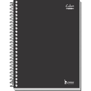 Imagem de Caderno 20X1 Capa Dura Neutro Preto 400 Folhas Pacote com 02 - Tamoio