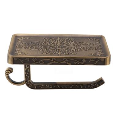 Imagem de aqxreight Rack de para Banheiro Com Suporte para Celular Montado na Parede Suporte para Higiênico de Alumínio Multifuncional Com Prateleira para Telefone para Cozinha Banheiro Antigo Esculpindo