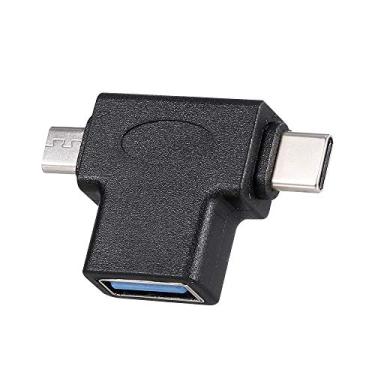 Imagem de Adaptador OTG Conector Type-C Micro USB para USB3 0 Macho Fêmea