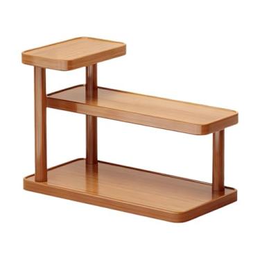Imagem de SiaBiced Organizador de mesa para cosméticos e produtos de cuidados com a pele, estilo rústico, ideal para banheiro, sala de estar, armário, escrivaninha e, 50cm