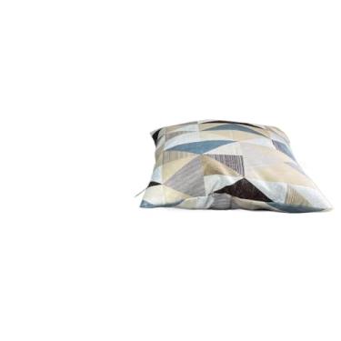 Imagem de KIT 4 ALMOFADAS CHEIAS DECORATIVAS 45x45 CENCHIMENTO(GEO TABACO cAZUL GORGURINHO)