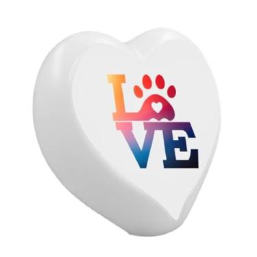 Imagem de Luminária Coração Love Pet para Mesa USB