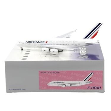 Imagem de Replica Aircraft Models 18cm Scale Aircraft Replica Models 1/400 for Air France A380-800 F-HPJH Finished Aircraft Model Display Miniature Airplane Model