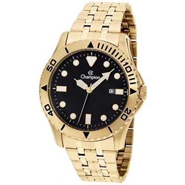 Imagem de RELOGIO CHAMPION ANALO PRETO METAL DOURADO CA31560U