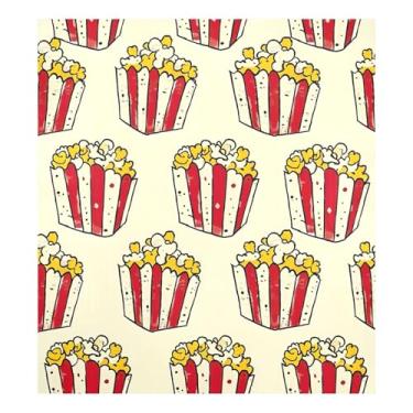 Imagem de Tampa magnética amarela pipoca para máquina de lavar louça, reutilizável, adesivos magnéticos de geladeira 58 x 66 cm