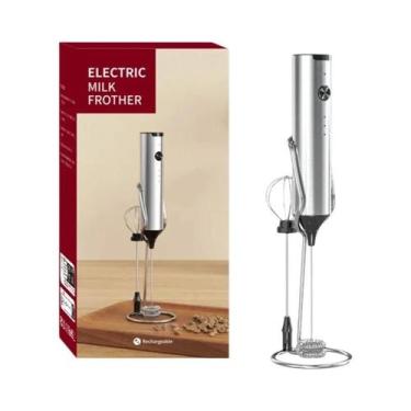 Imagem de Batedor De Leite Elétrico Mini Portátil Sem Fio Para Café, Batedor De 