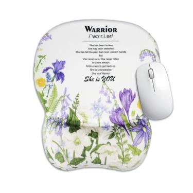 Imagem de Aganmi Presentes inspiradores mouse pad ergonômico engraçado com descanso de pulso, pequeno tapete de borracha antiderrapante para alívio da dor, computador, laptop, casa, escritório, decoração