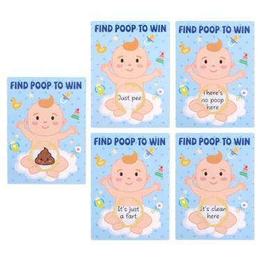 Imagem de 50un Cartões Raspáveis, Cartões de Raspadinha Divertidos para Chá Bebê Materiais Criativos Atividades Ideais para Chá Bebê (Estilo Menino)