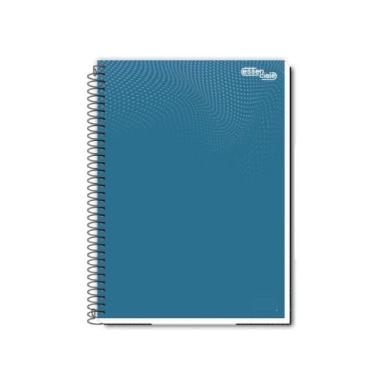 Imagem de Caderno Universitário Essenciale - 1 matéria / 80 folhas Coleção 2026 Cores Clássicas Espiral -Tamanho 20x27,5cm Capa Lisa (Azul)