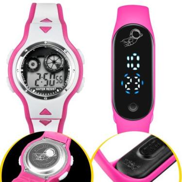 Imagem de Kit Relógio Infantil qualidade premium bracelete nota - Orizom