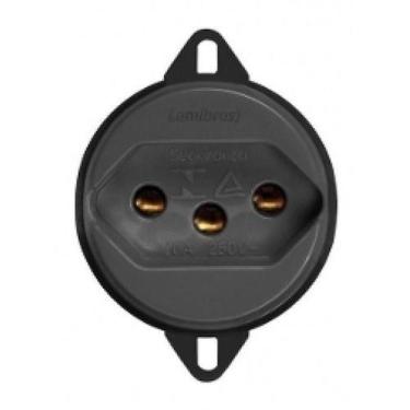 Imagem de Tomada De Piso 10A Preta 2P+T - 23044 Transmobil