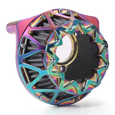 Imagem de Filtros de admissão CNC Cross Air Cleaner para Harley Sportster XL 883 1200 Softail Fatboy Dyna Touring Street Road Electra Tri Glide (Tipo C: Para Touring 2008-2016, ajuste específico do veículo)