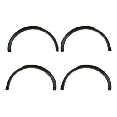 Imagem de Fiat Molduras do Paralama Lateral Externo Original, Preto, Kit com 4 Unidades, para Novo Palio 2012-2017