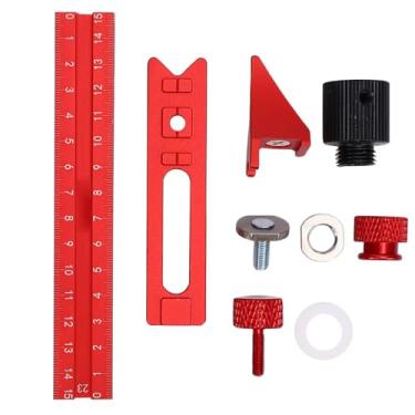 Imagem de Fafeicy Régua Orientadora para Carpintaria de 4 Lados 17,5 Unidades, Ferramenta de Marcação Magnética de Liga de Alumínio para Armários, Tetos, Medição de Layout de Quadro (Estilo 2)