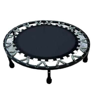 Imagem de Cama Elástica Jump Profissional 70cm - Suporta até 170kg, Preto, com 32 Molas Galvanizadas e Pés com Sapatas Antiderrapantes