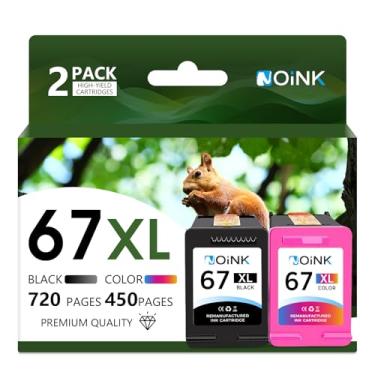 Imagem de Cartuchos de tinta de substituição 67 67xl 67 XL para HP 67 cartuchos de tinta Encre HP 67 Deskjet 2732 2755 Envy 6052 6058 6075 (1 preto, 1 tricolor, 2 pacotes)