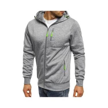 Imagem de Jaqueta De Primavera Com Capuz Para Homens, Moletom Casual Com Zíper, 