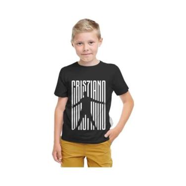 Imagem de Camisetas De Futebol 3D Para Crianças CR7 Roupas Para Meninos E Menina