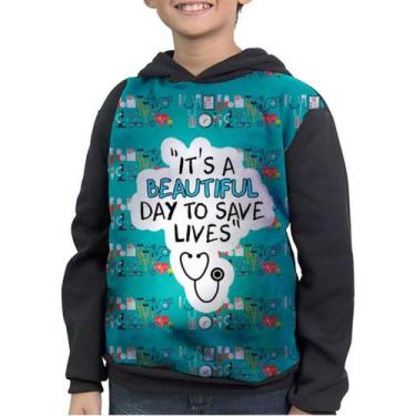 Imagem de Casaco Moletom Infantil Grey's Anatomy A Anatomia De Grey, Preto, 2