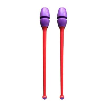 Imagem de UGPLM 2 Bastões de Ginástica Rítmica, Ferramenta para Crianças e Adultos, 35 cm de Comprimento, Acessórios de Ginástica para Treinamento, Style C