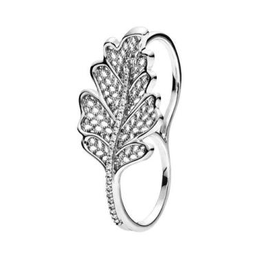 Imagem de Anel De Pedra Coração Luminosa Vermelha Em Forma De Floco De Neve Com 