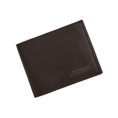 Imagem de Carteira Masculina Slim material ecológico Porta Cartões Leve Confortá