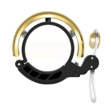 Imagem de Sino de bicicleta personalidade vintage alto dobrável bicicleta mountain bike sino retro mãos sino cobre(Gold)