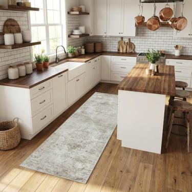 Imagem de Zanipex Tapetes de área de 20 x 25 cm para sala de estar, tapetes laváveis para quarto, 13 x 17 cm, entrada de corredores, cozinha, tapete boho interno, tapete bege para escritório (bege quente, 5 x