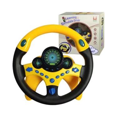 Imagem de Brinquedo De Volante Elétrico Para Crianças Com Luz E Som, Carro Educa
